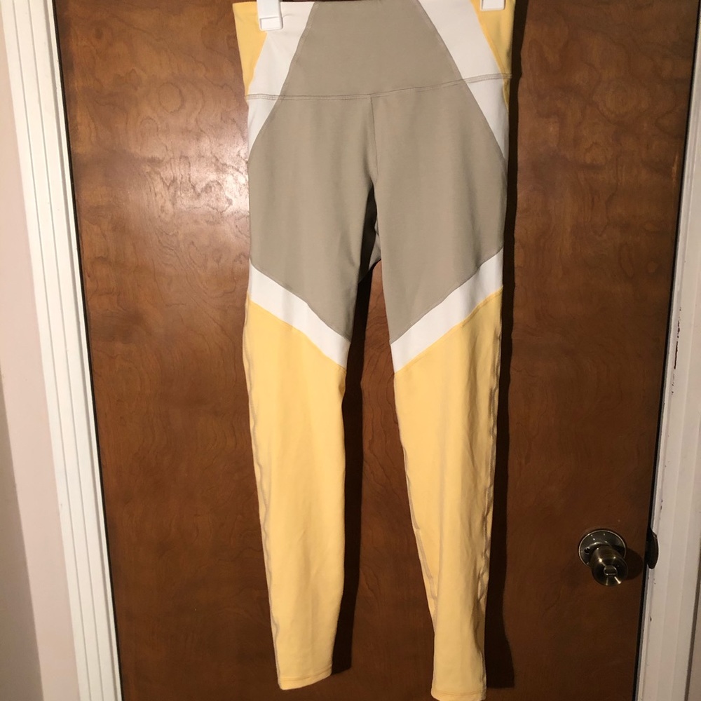 Yellow and Beige Leggings